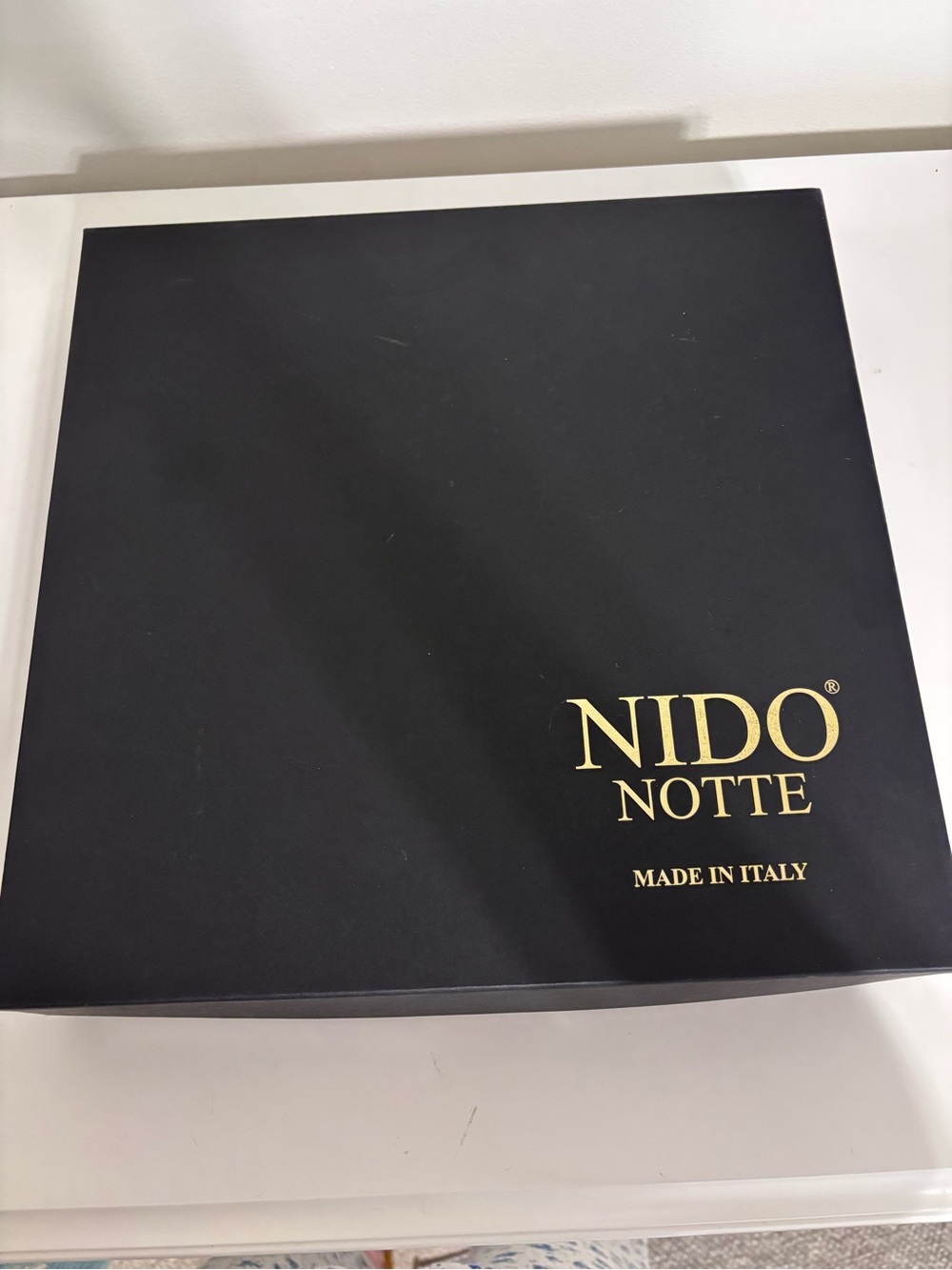 NIDO NOTTE Italy Tartan Plaid Throw Blanket 52x67 w/ Box Red Fringe Cotton Blend - Picture 3 of 8